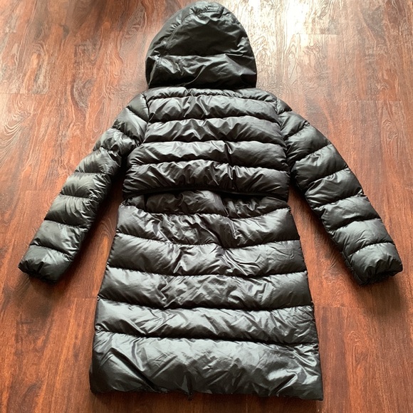 Nike Down Hooded Asymmetrical Zip Puffer Jacket in Black Size S - Picture 5 of 5